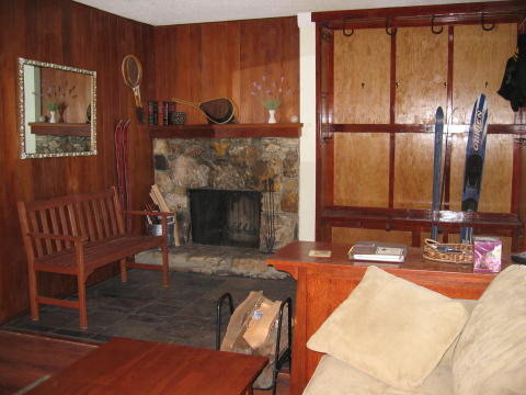 vacation rental fireplace